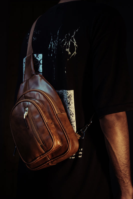 Brown-Compact Crossbody Sling