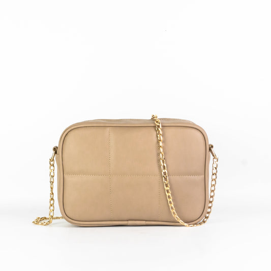 DOTFITS CROSSBODY BAG GRID - Beige