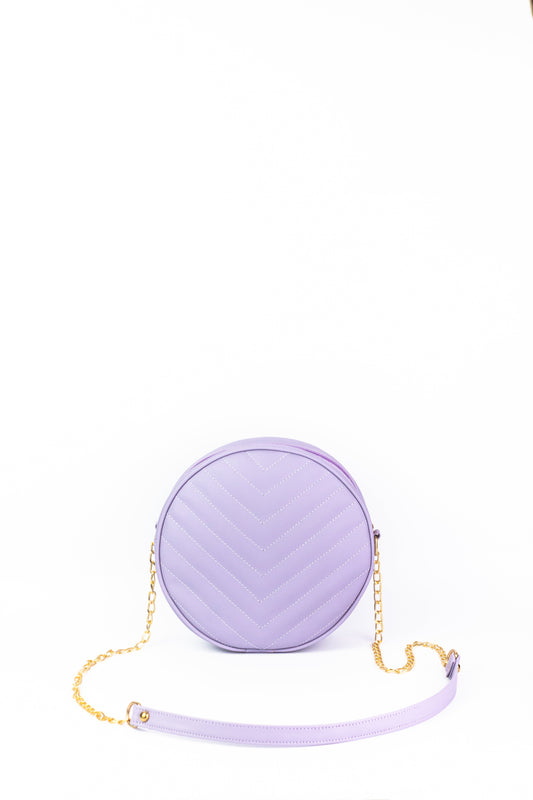Cross Body Round V - Purple